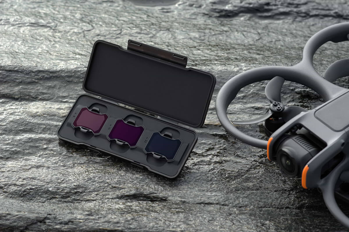 DJI Avata 2 ND Filters Set (ND8/16/32) - Detalle de los filtros ND