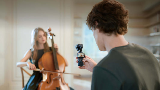 DJI Osmo Pocket 4P - Cámara portátil para vlogs, viajes y creación de contenido