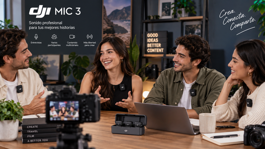 DJI Mic 3 para entrevistas y grabaciones con varias personas
