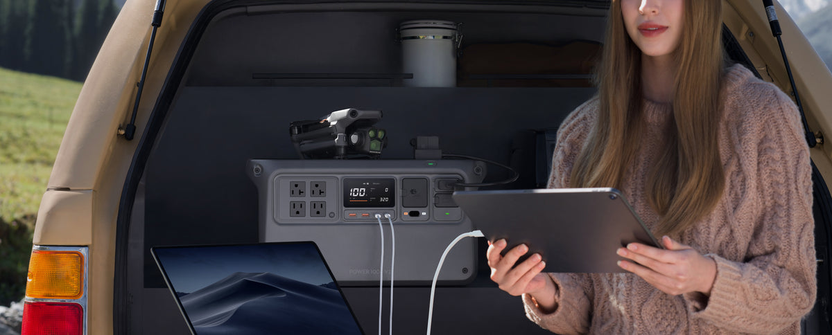 DJI POWER 1000 V2 - Estación de energía portátil para actividades al aire libre y respaldo de energía