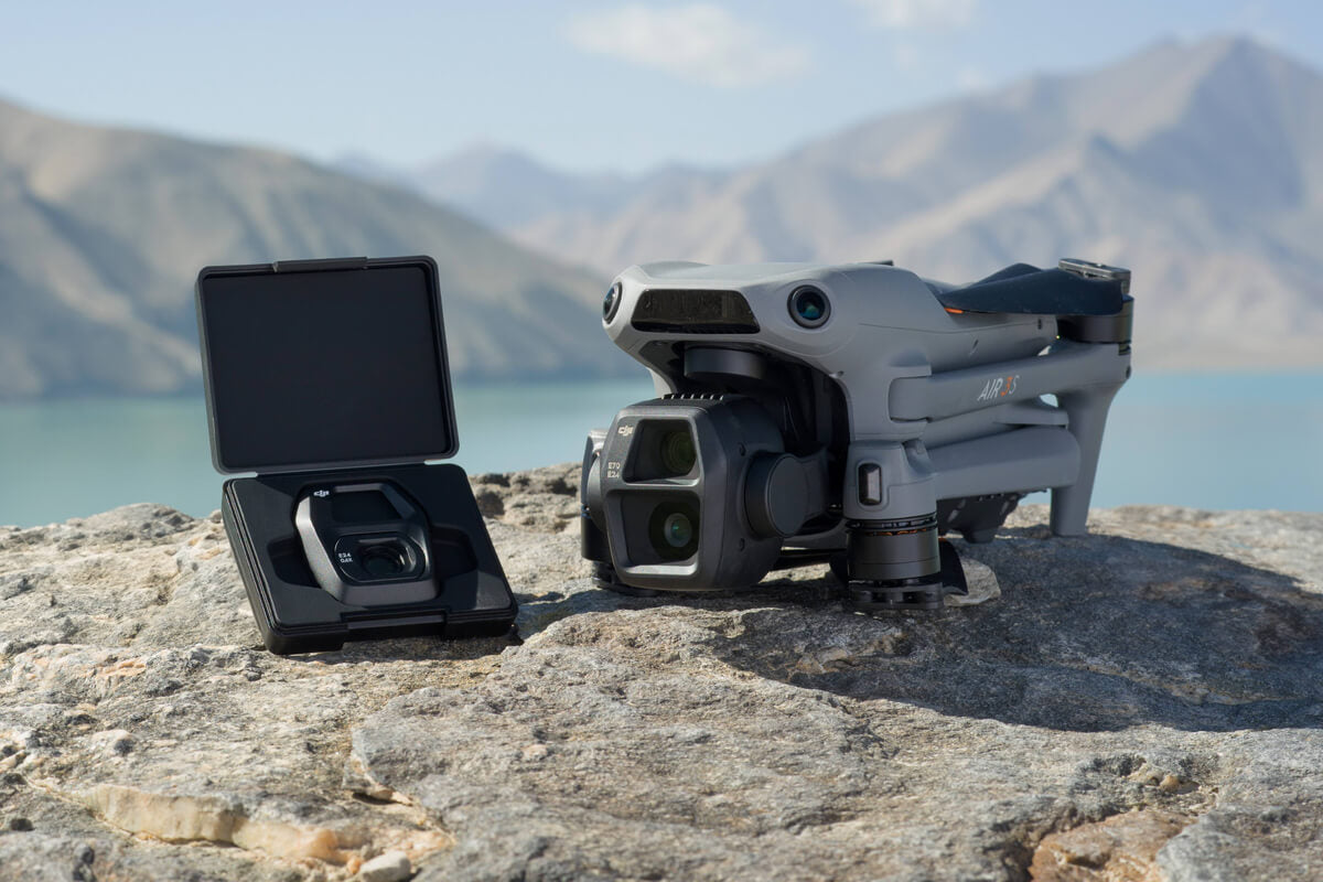 DJI Air 3S Wide-Angle Lens - En uso en la cámara del dron DJI Air 3S
