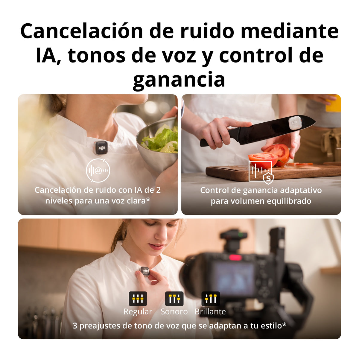 DJI Mic Mini 2S - Transmisión inalámbrica de audio con 2 transmisores y 1 receptor