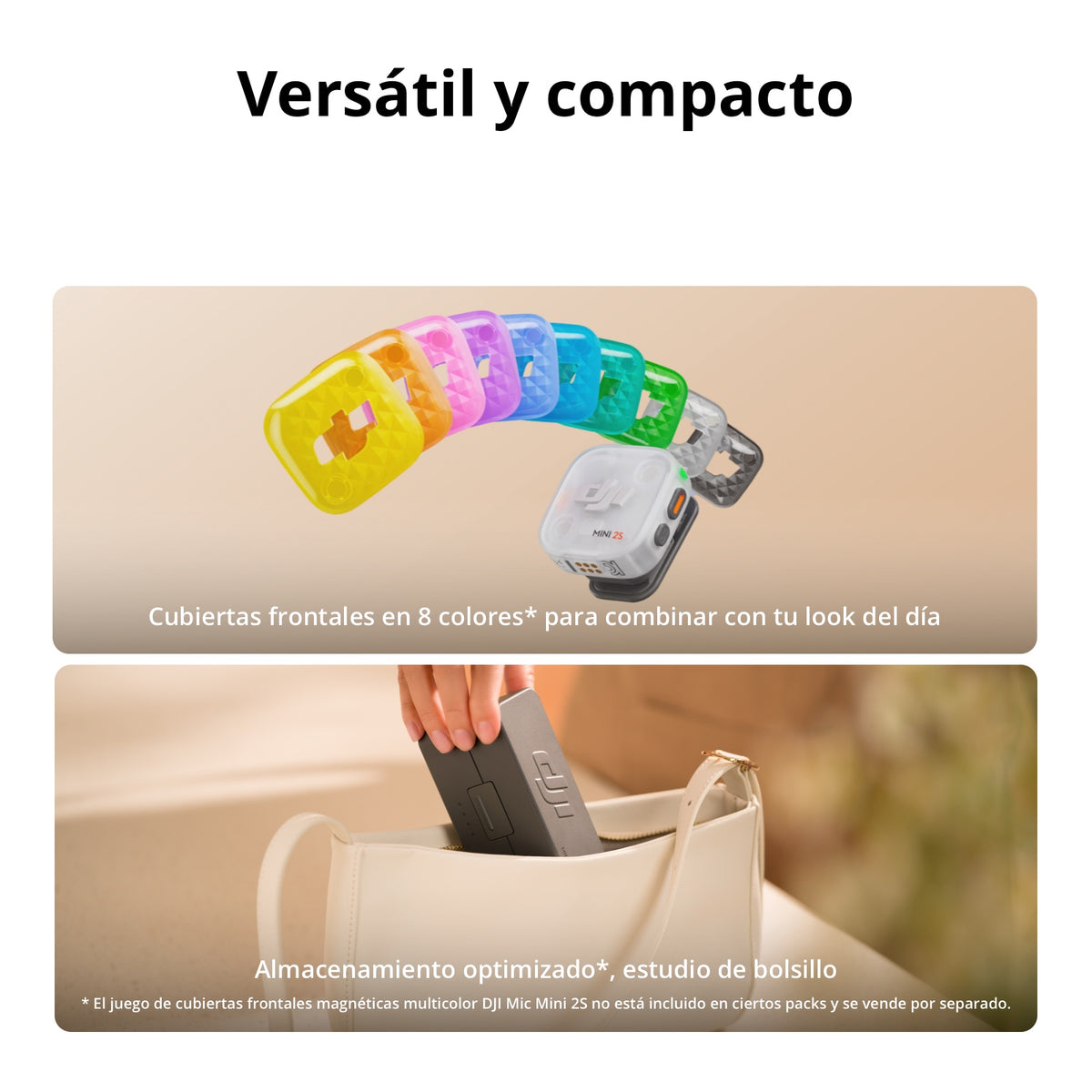 DJI Mic Mini 2S - Transmisión inalámbrica de audio con 2 transmisores y 1 receptor