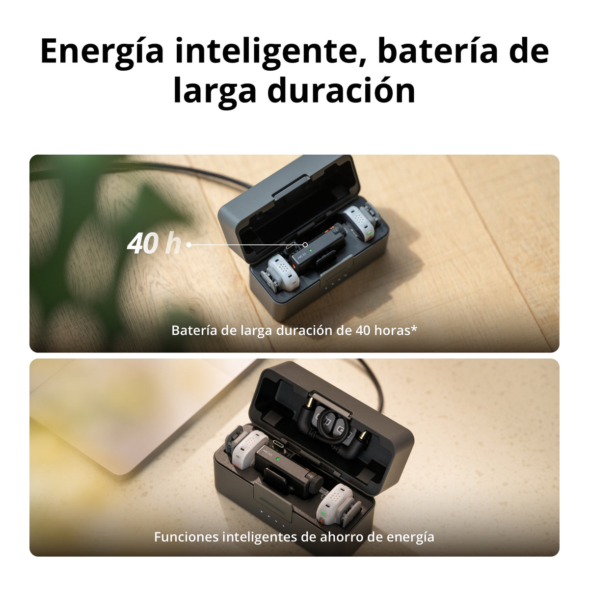 DJI Mic Mini 2S - Transmisión inalámbrica de audio con 2 transmisores y 1 receptor