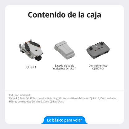 DJI Lito 1 - Contenido de la caja y accesorios incluidos