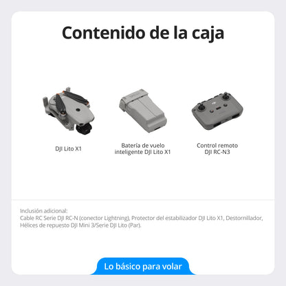DJI Lito X1 - Contenido de la caja y accesorios incluidos