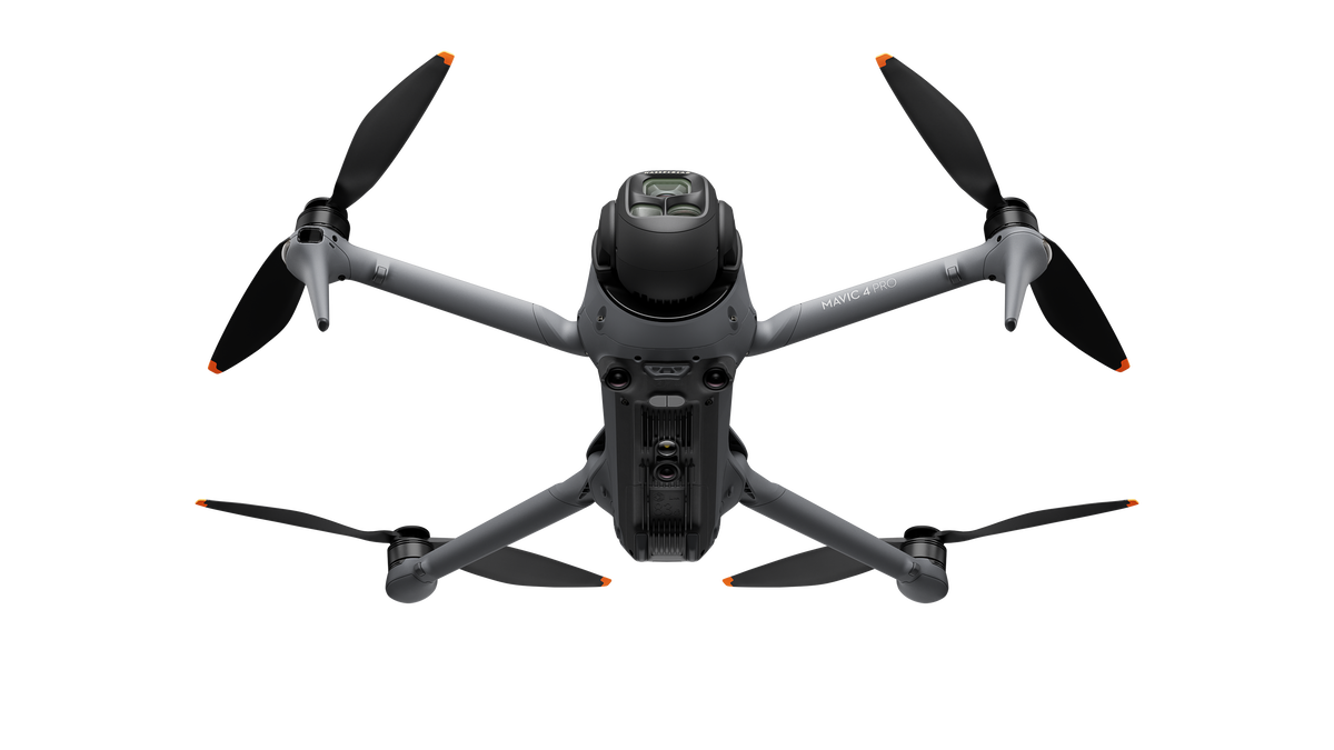 DJI Mavic 4 Pro - Vista inferior del dron