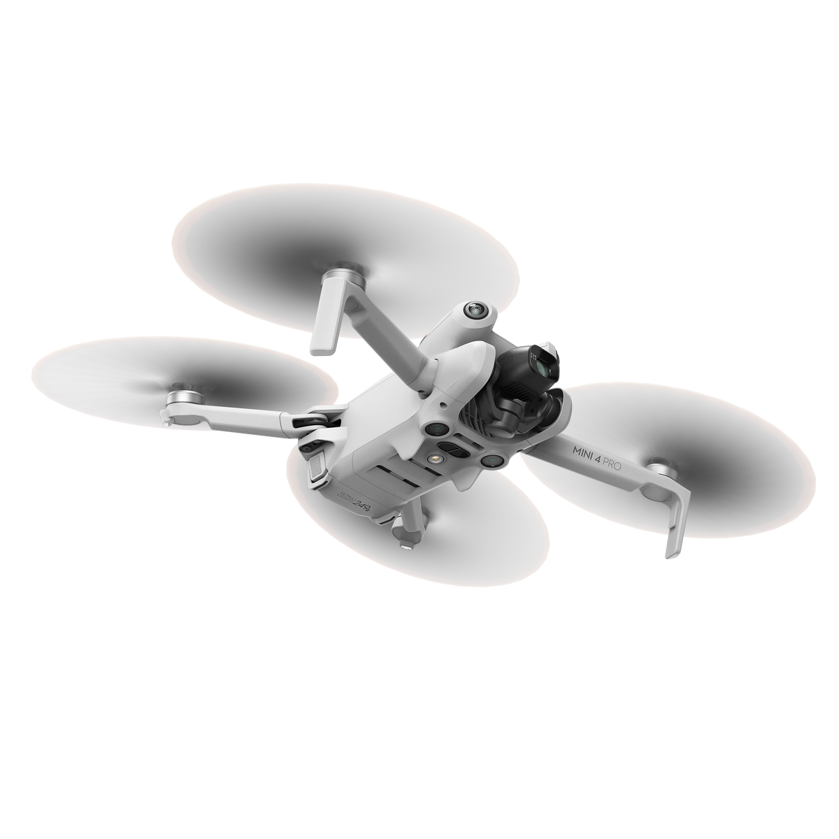 DJI Mini 4 Pro - Vista lateral del dron