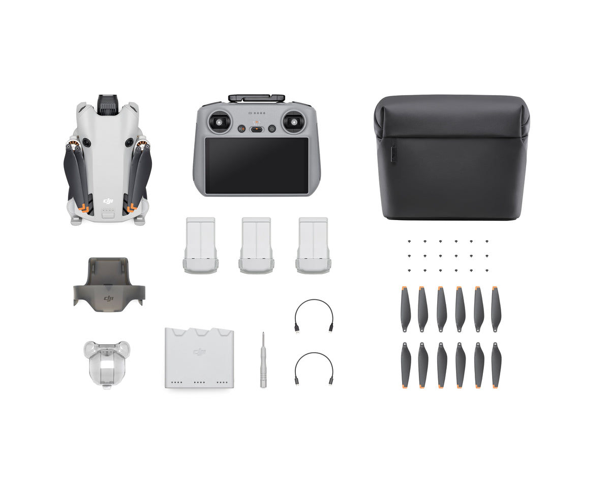 DJI Mini 4 Pro Fly More Combo Plus - Contenido de la caja y accesorios incluidos