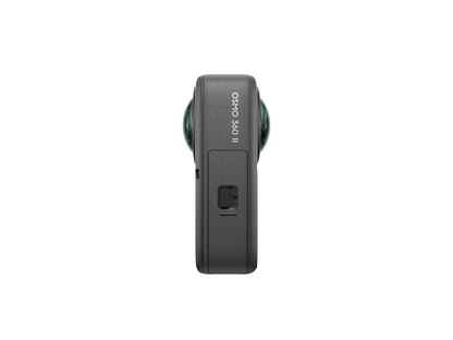 Vista lateral izquierda de la cámara DJI Osmo 360 II