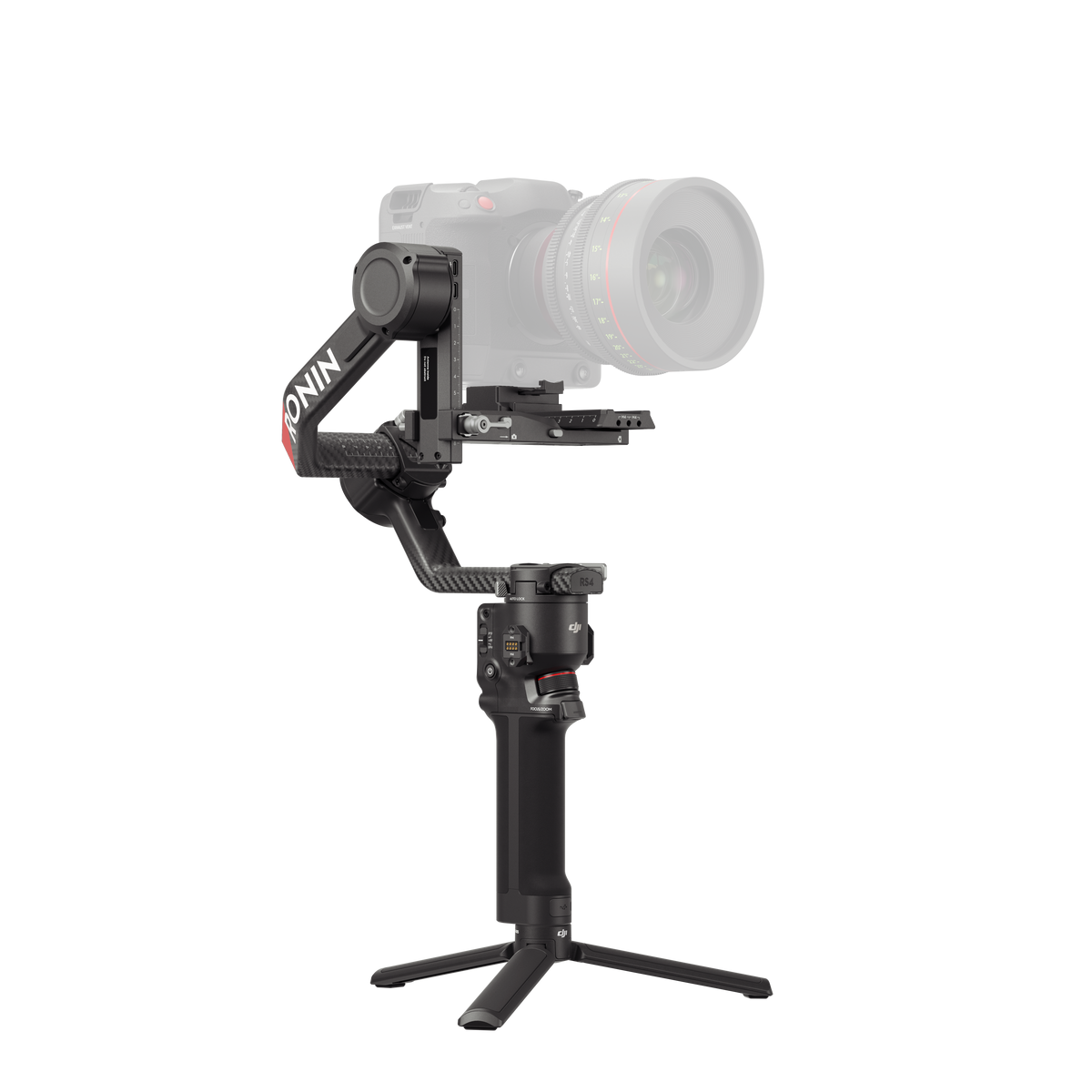 DJI RS 4 Pro - Vista lateral del estabilizador para cámaras