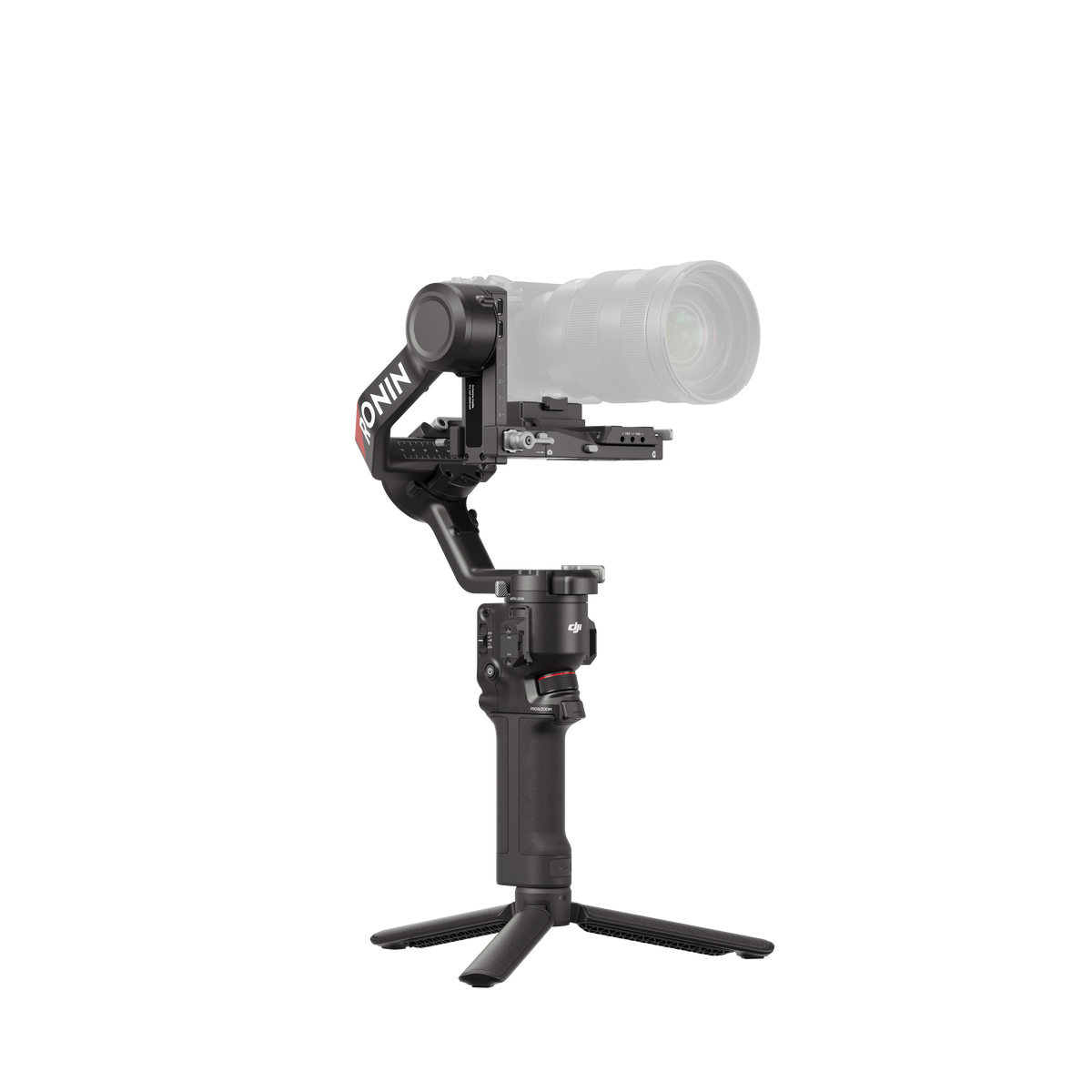 DJI RS 4 - Vista lateral del estabilizador para cámaras