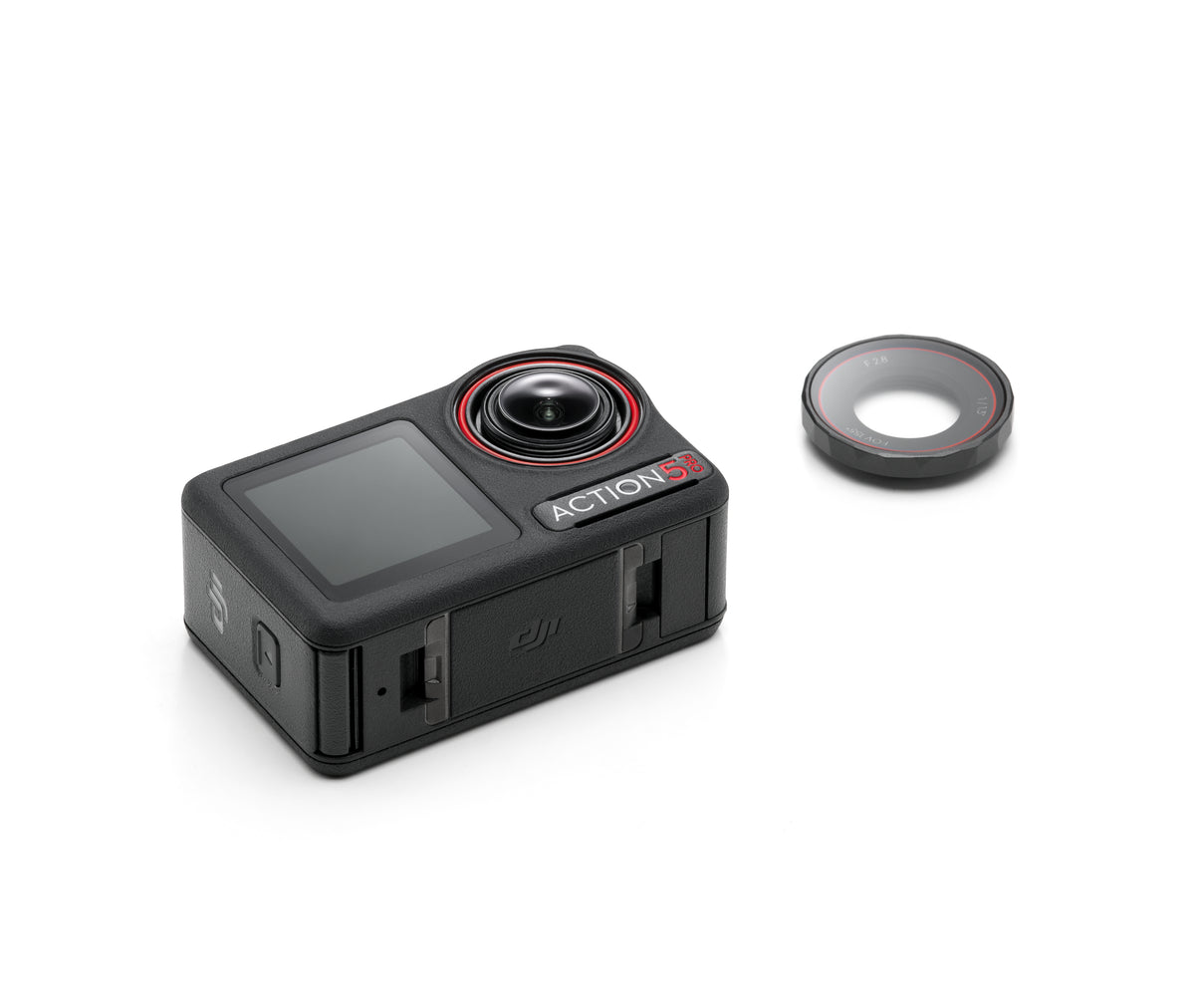 DJI Osmo Action 5 Pro - Vista superior de la cámara de acción