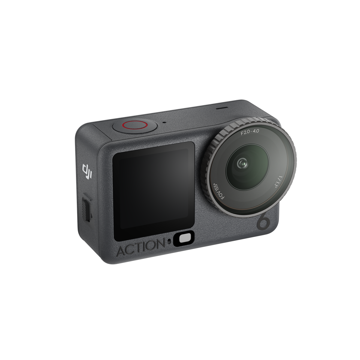 DJI Osmo Action 6 - Vista lateral de la cámara de acción