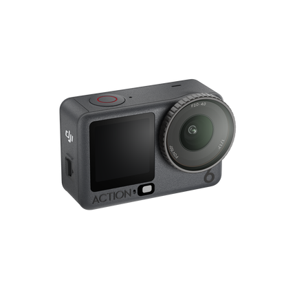DJI Osmo Action 6 - Vista lateral de la cámara de acción