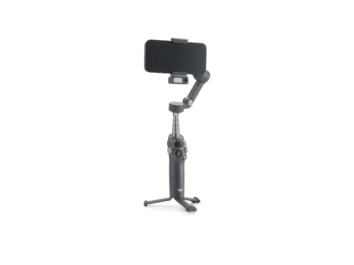 DJI Osmo Mobile 8 - Vista lateral del estabilizador para smartphone