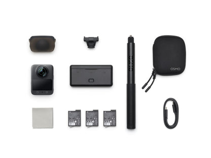 DJI Osmo 360  Adventure Combo - Contenido de la caja y accesorios incluidos