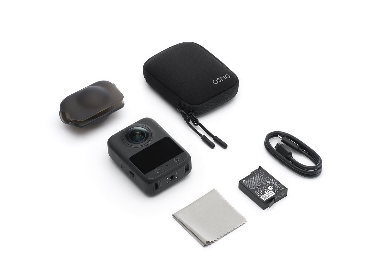 DJI Osmo 360  Standard Combo - Contenido de la caja y accesorios incluidos