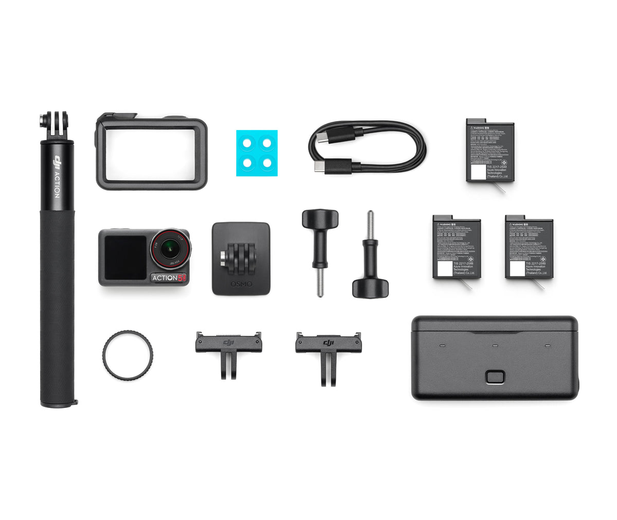 DJI Osmo Action 5 Pro Pack Aventura con tres baterías y accesorios