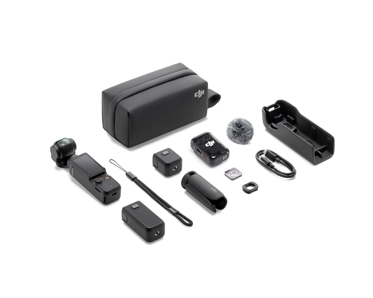 DJI Osmo Pocket 3 Creator Combo- Contenido de la caja y accesorios incluidos