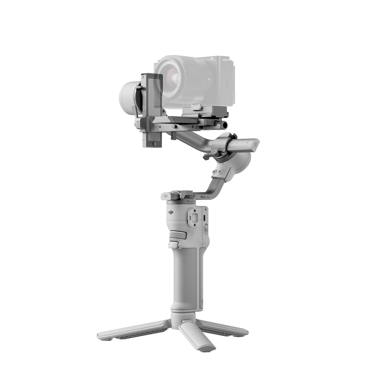 DJI RS 4 Mini - Vista lateral del estabilizador