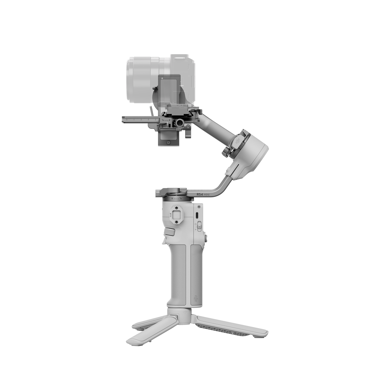 DJI RS 4 Mini - Vista lateral del estabilizador