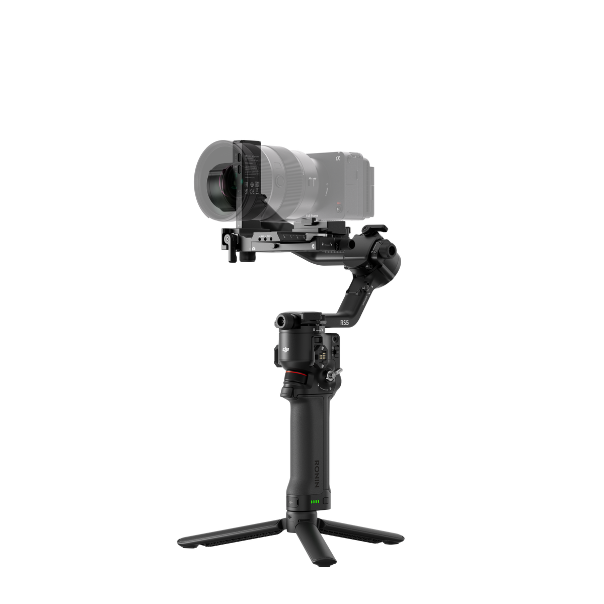 DJI RS 5 - Vista lateral del estabilizador para cámaras