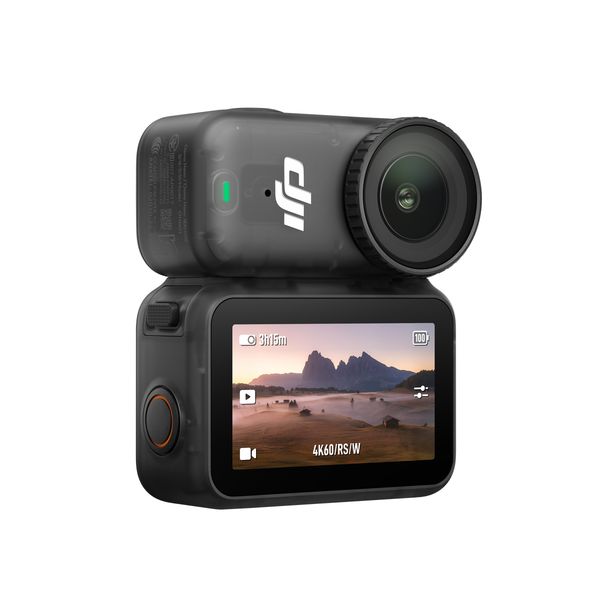 DJI Osmo Nano - Vista lateral de la cámara portátil